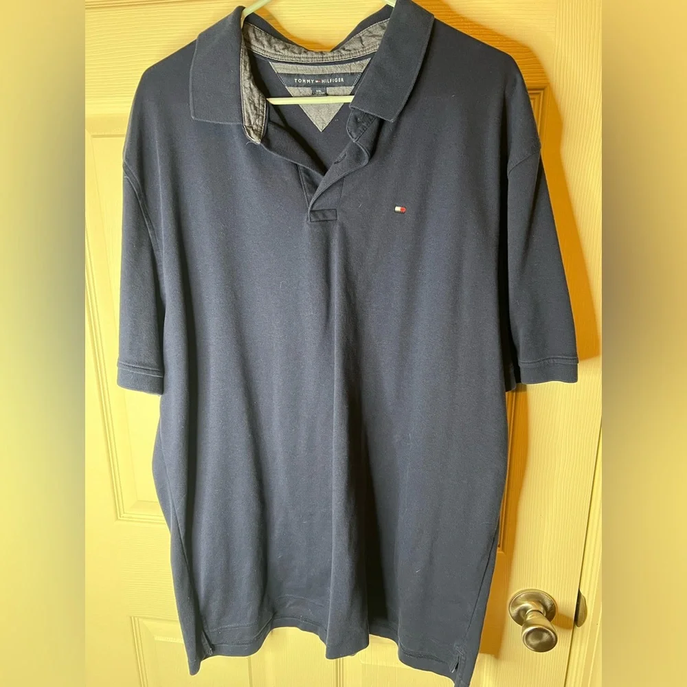 Tommy Hilfiger Short Sleeve Blue Polo Sz XXL - Picture 1 of 3